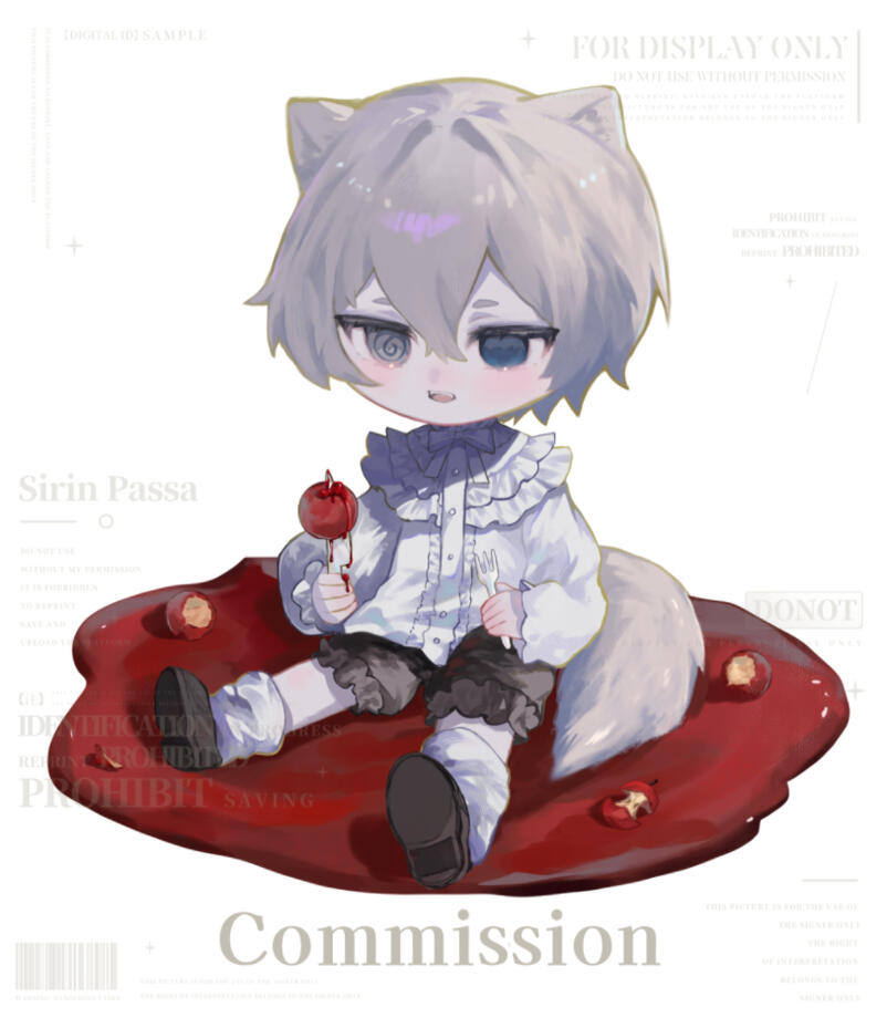Chibi Fullbody *background (with prop)